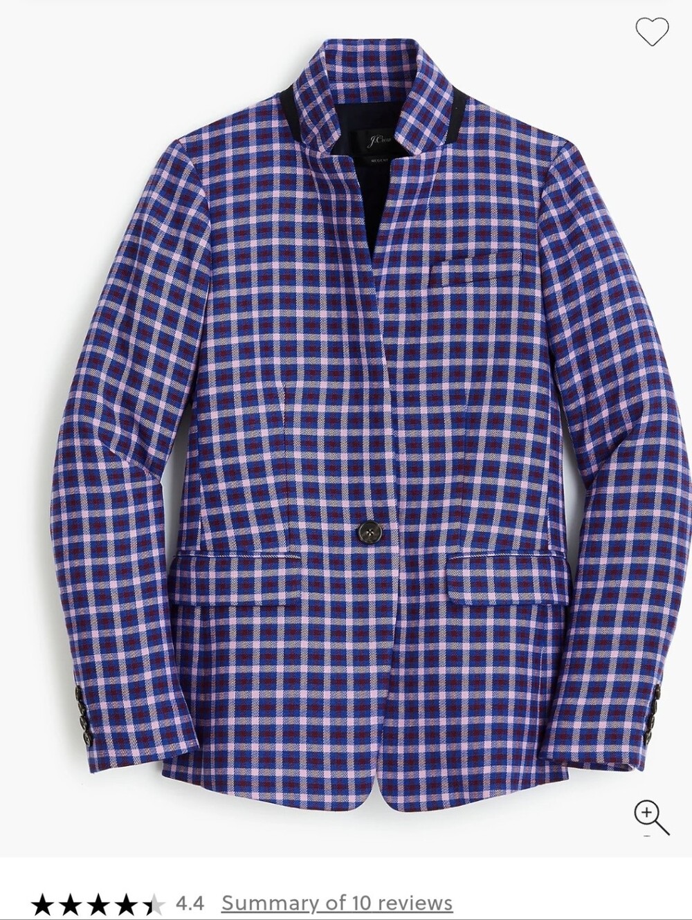 J.CREW Regent Womens Blazer Size 10